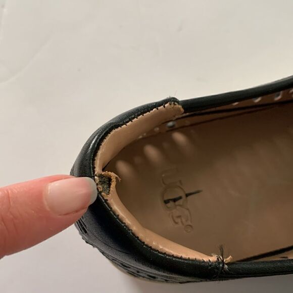 UGG black laser cut out slip on sneakers size 6.5 - Picture 4 of 8